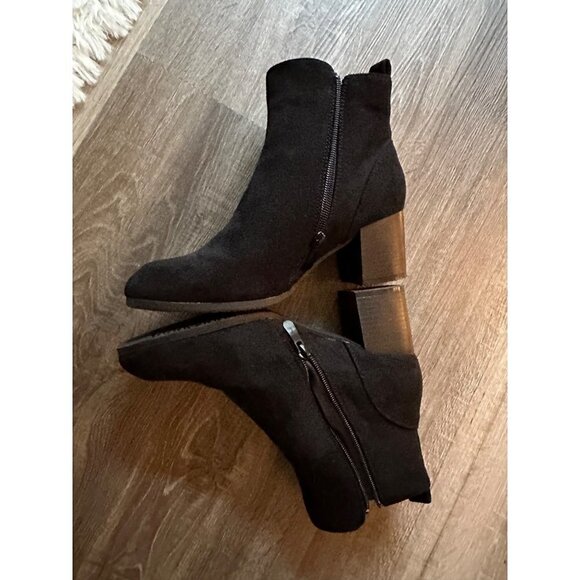 Dream Paris Black Booties Size 8 - Picture 3 of 10